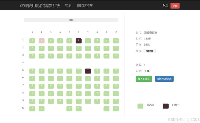 电影院网上订票系统的相关介绍
